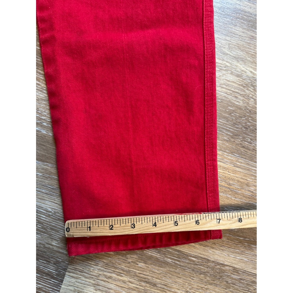 Vintage Roper Red High Waisted Western Jeans Straight Leg Made in USA Size 13 - Picture 9 of 11